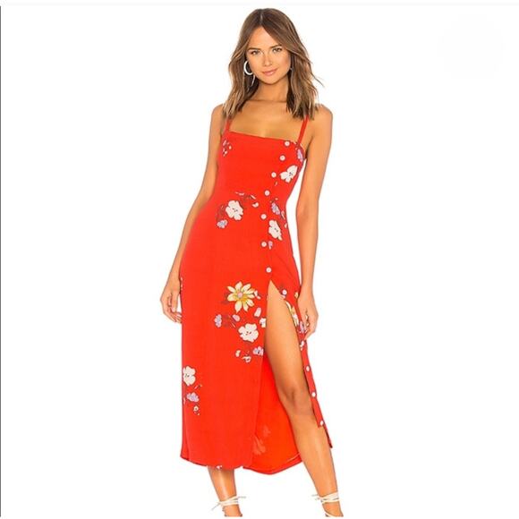 Capulet Dresses & Skirts - Capulet Revolve Janette Midi Dress size S Red Floral Fairycore Sundress